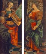 St Cecile with the Donator and St Marguerite fg, FERRARI, Gaudenzio